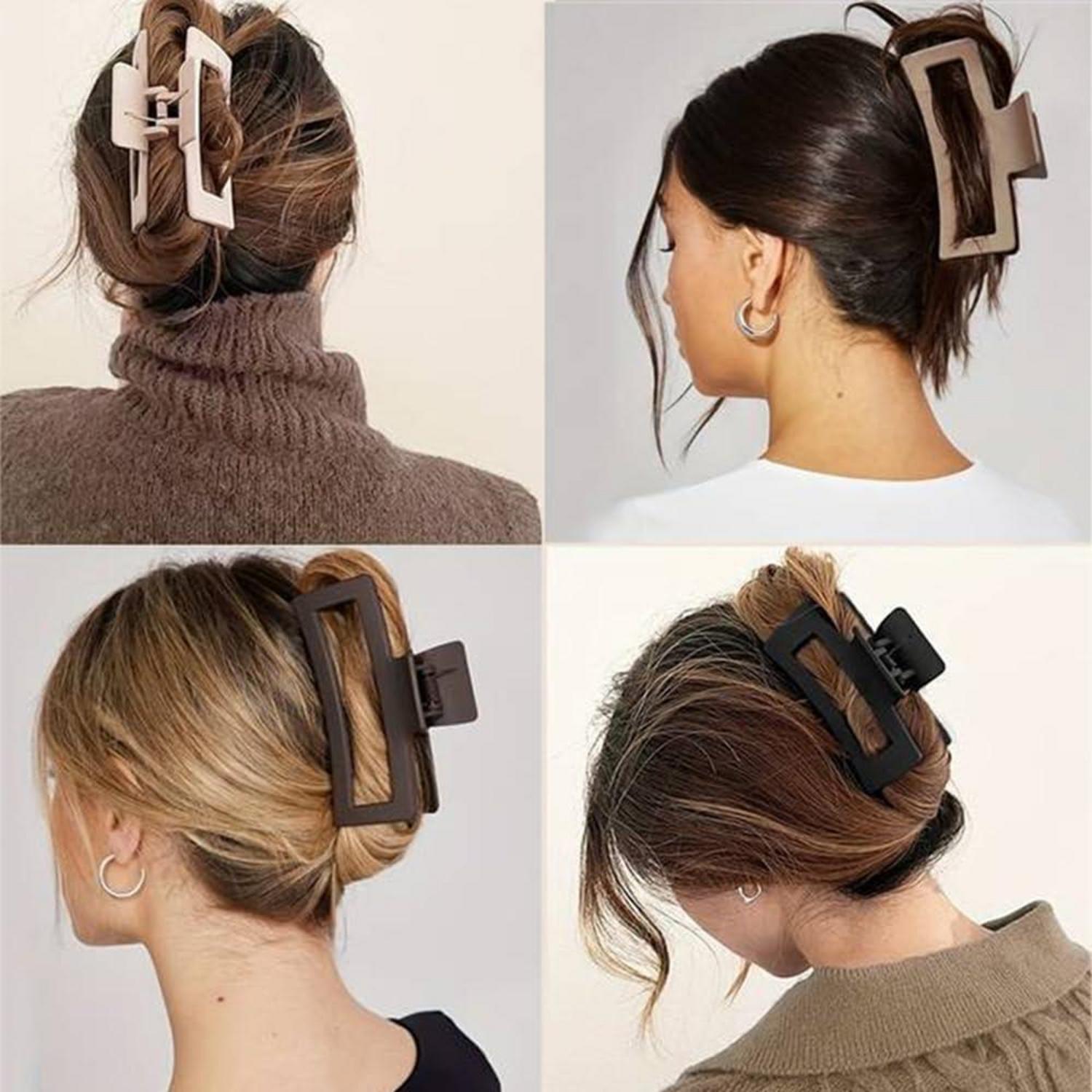 ZSPERKLA 8 Stück Große Haarklammer Haarspangen Damen für