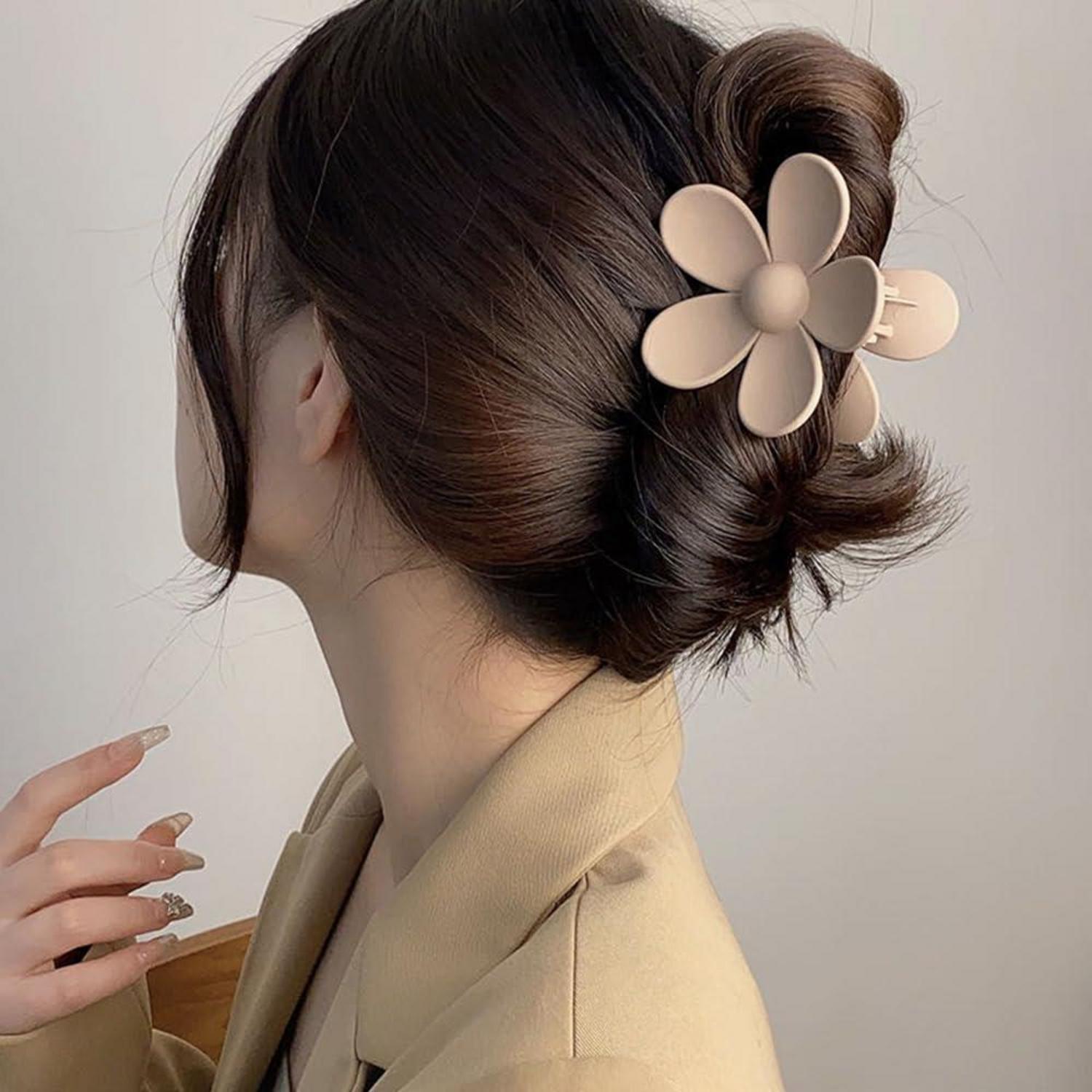 8er Pack ZSPERKLA Haarklammer Haarspangen Damen Rutschfest Große Klauenklammern