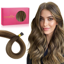 Echthaar I Tip Extensions Schoko-Karamell Blond 50g/55cm