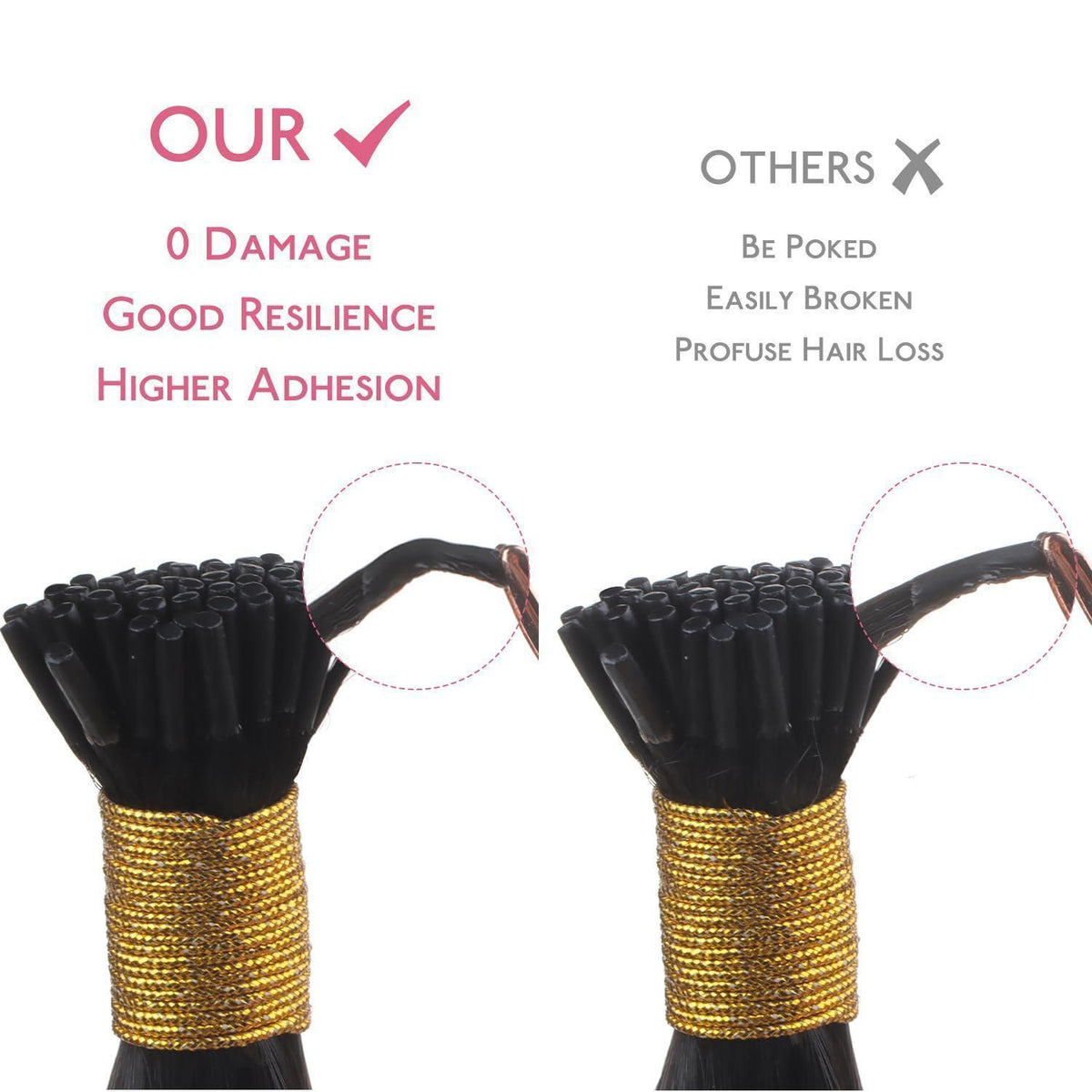 Echthaar I Tip Extensions Schoko-Karamell Blond 50g/55cm