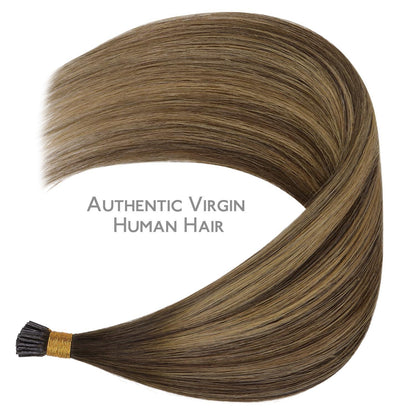 Echthaar I Tip Extensions Schoko-Karamell Blond 50g/55cm