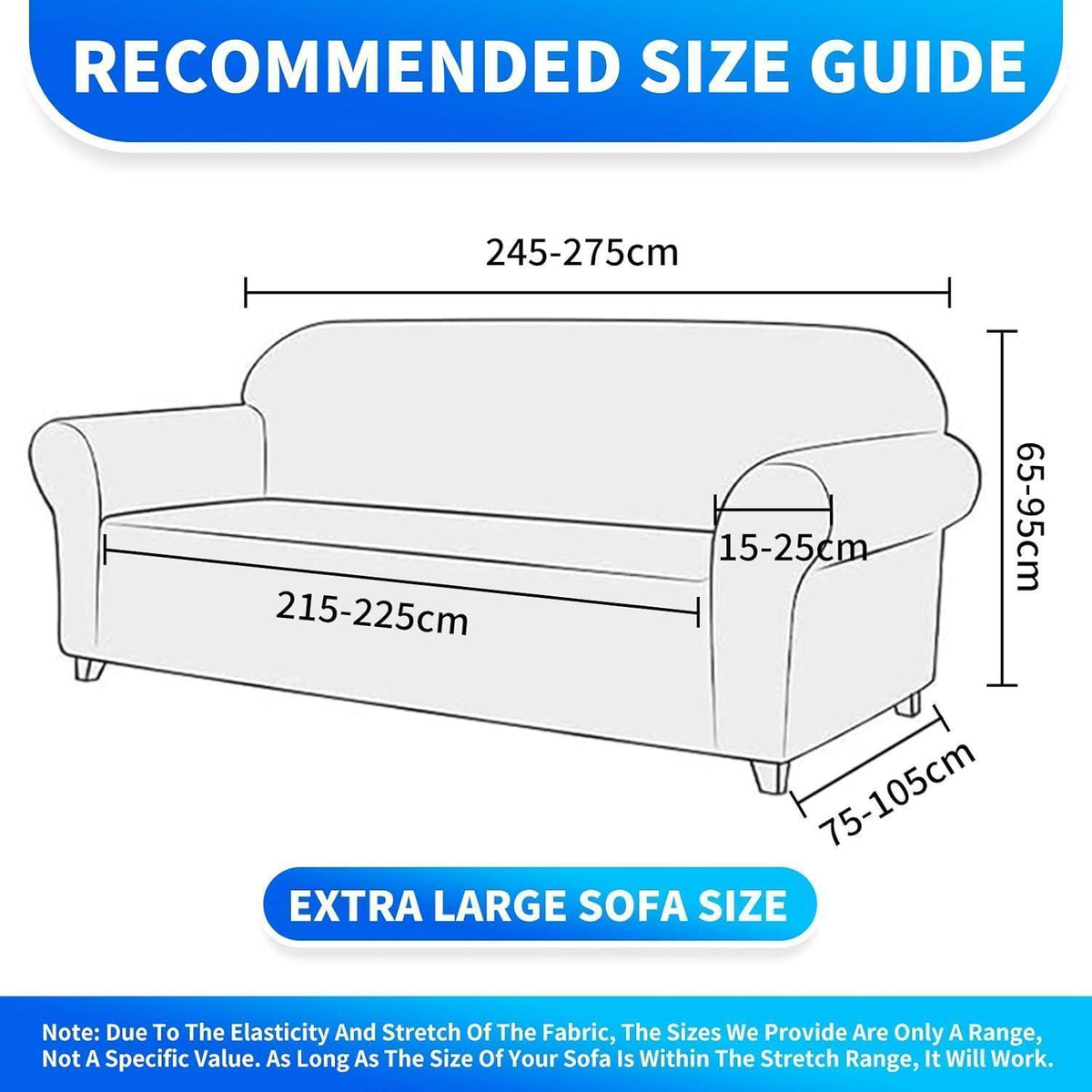 Samt Sofaüberzug 4-Sitzer – Rutschfest, Pflegleicht & Modern