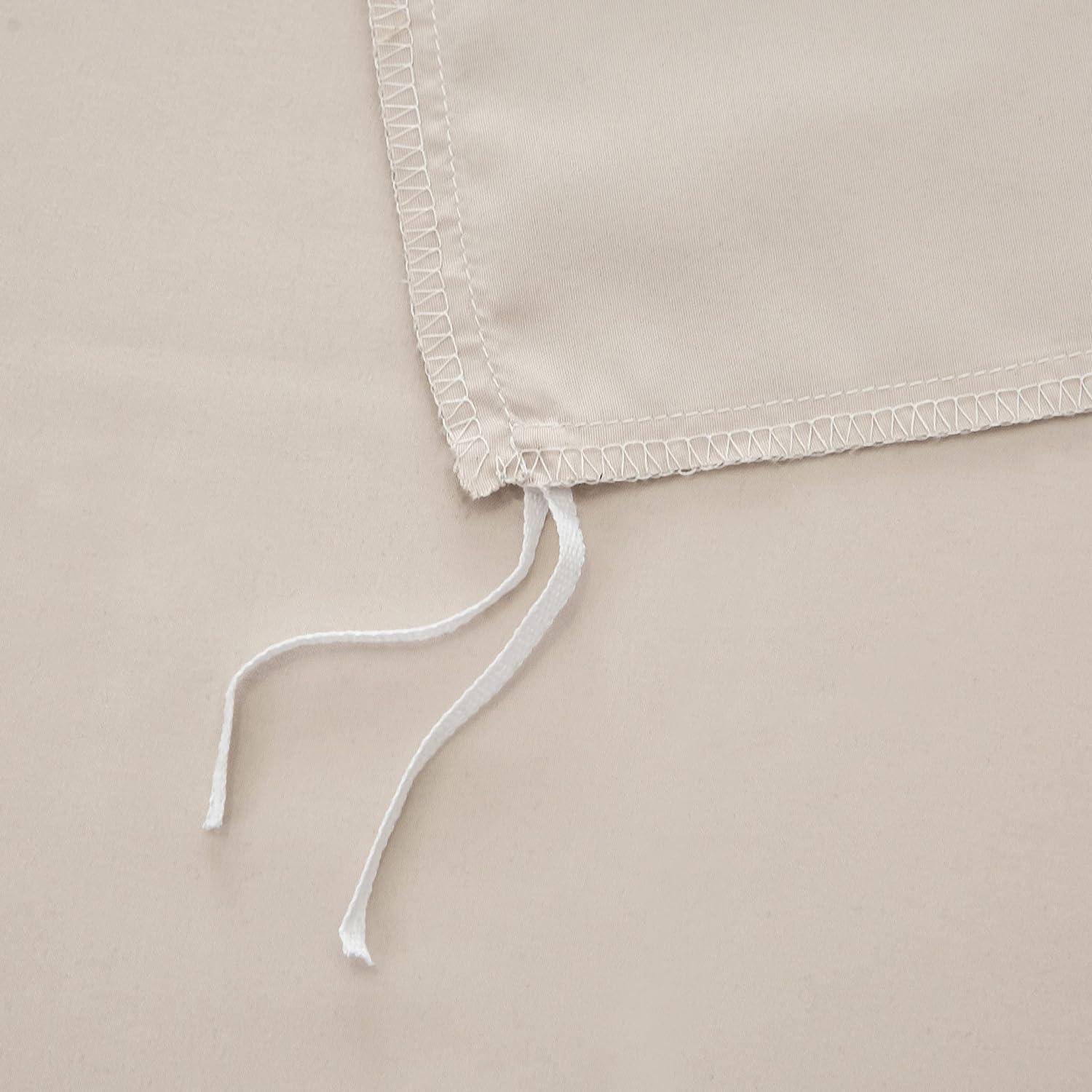 QZY Bettwäsche 135x200 cm Beige Mikrofaser Hypoallergen