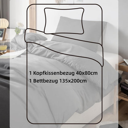 AYSW Winterbettwäsche Microfaser 135x200cm + 40x80cm