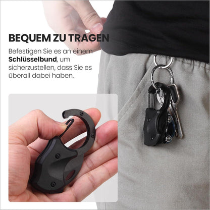 Schlüsselanhänger Messer Schwarz Klappmesser Faltbar Outdoor