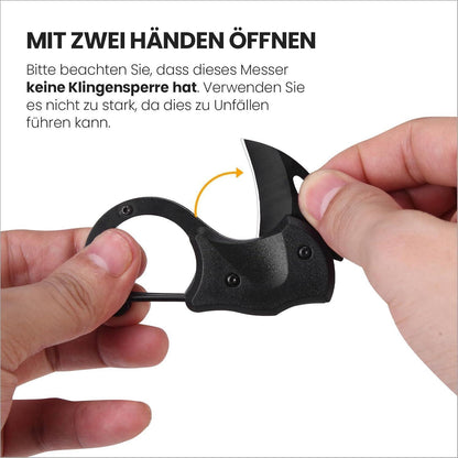 Schlüsselanhänger Messer Schwarz Klappmesser Faltbar Outdoor