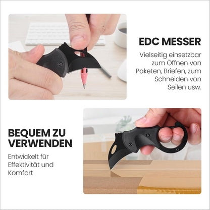 Schlüsselanhänger Messer Schwarz Klappmesser Faltbar Outdoor