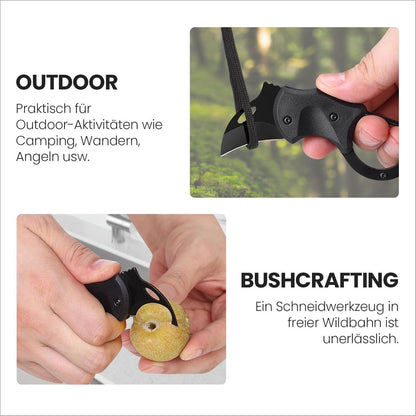 Schlüsselanhänger Messer Schwarz Klappmesser Faltbar Outdoor