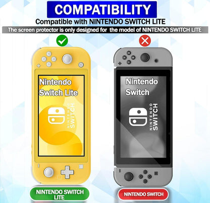 Nintendo Switch Lite Panzerglas Displayschutzfolie 2er Pack