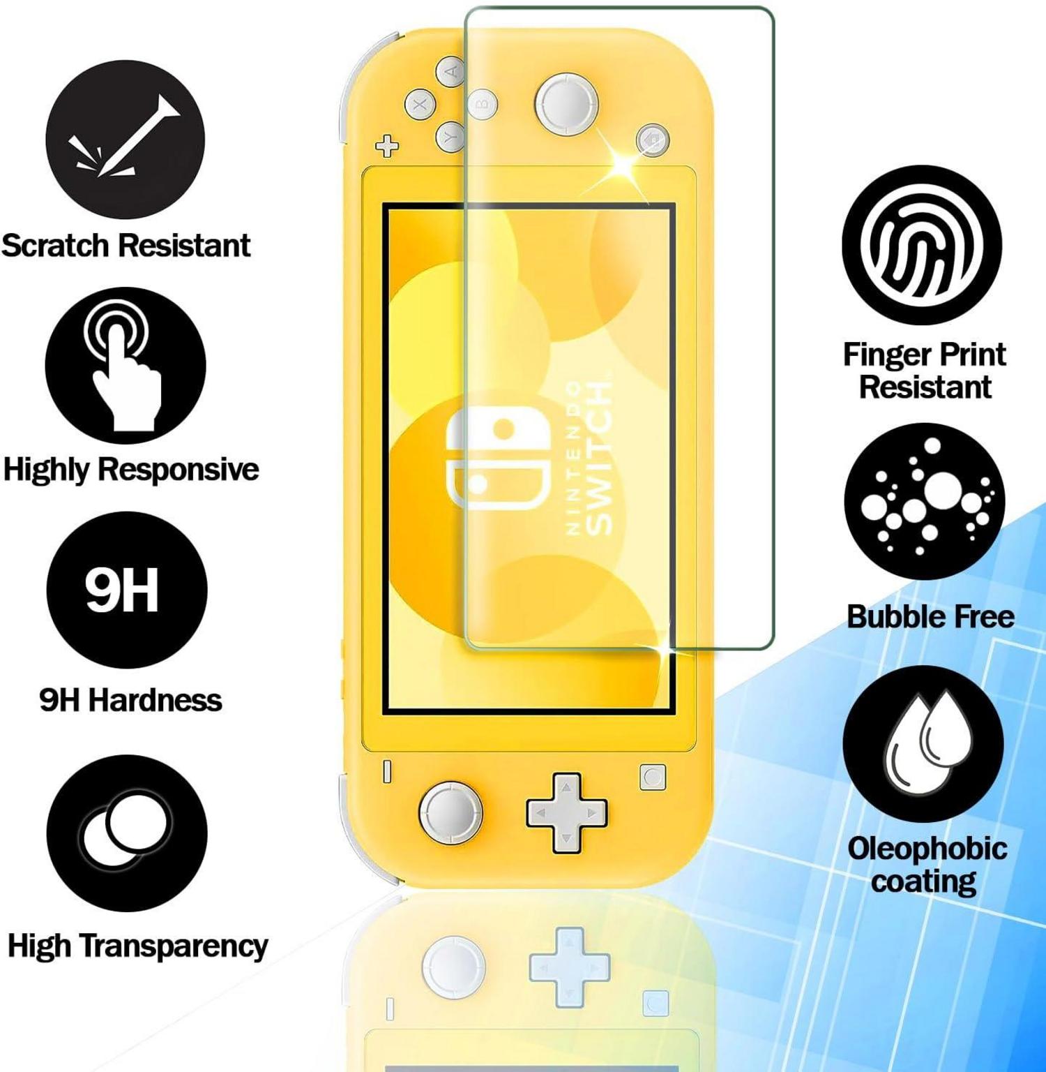 Panzerglas Displayschutzfolie für Nintendo Switch lite 2 Stk. 9H