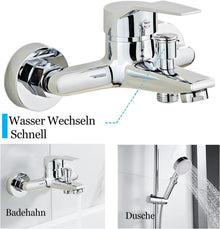 Moderne Sumeber Badewannenarmatur aus Chrom mit Präziser