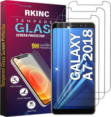 Displayschutzfolie Panzerglas Samsung Galaxy A7 2018 HD 3er Pack