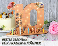 Personalisiertes Geldgeschenk Gästebuch für 10. Geburtstag