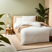 Bettwäsche 4tlg. Mikrofaser 135x200 cm Weich Hell Beige