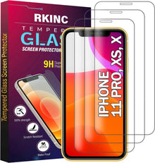 Panzerglas Displayschutzfolie für iPhone 11 Pro XS X 5.8-Inch - 3er