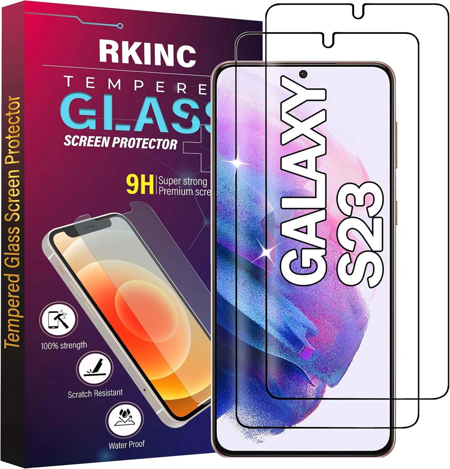 2er Pack Panzerglas Displayschutz Samsung Galaxy S23 Fingerabdruck HD