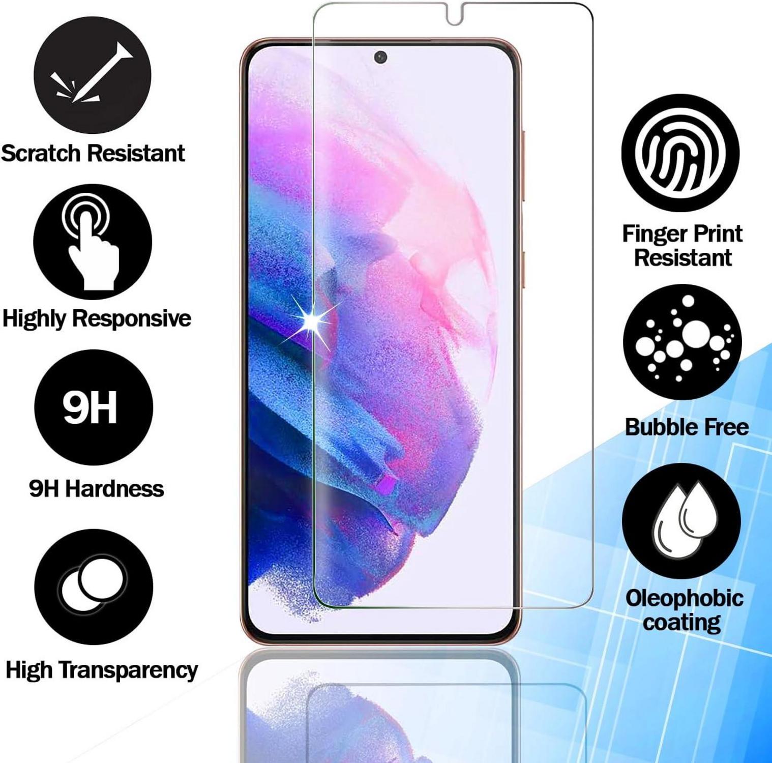 2er Pack Panzerglas Displayschutz Samsung Galaxy S23 Fingerabdruck HD