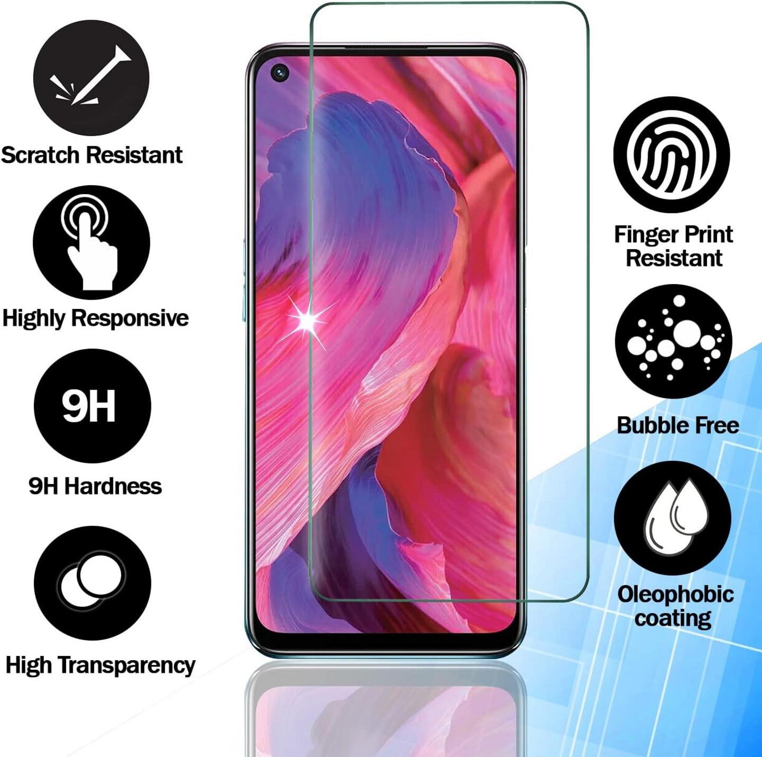 Displayschutzfolie Panzerglas Oppo Find X5 Lite 3 Stück