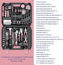 Sundpey Werkzeugkoffer 281tlg gefüllt - Tragbares Komplett