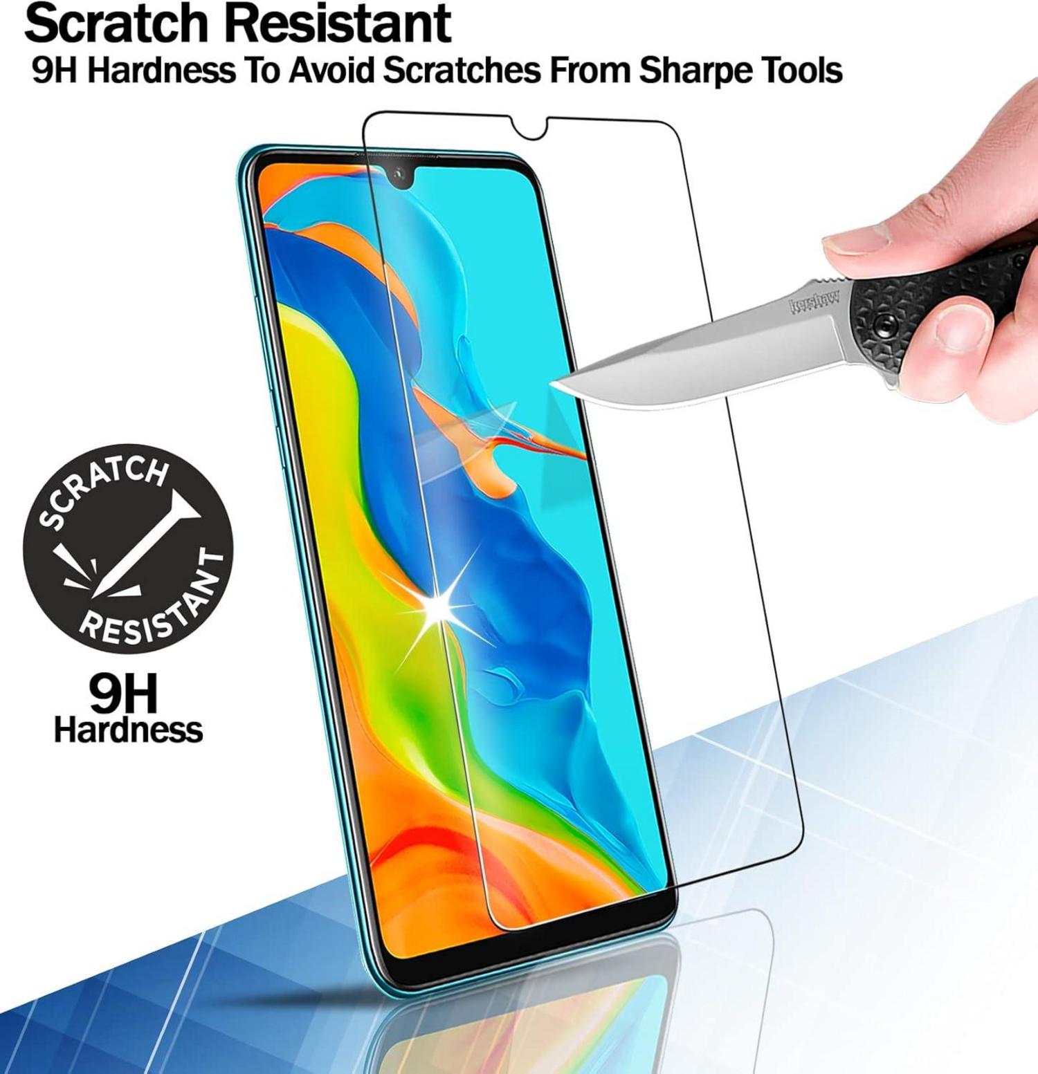 Panzerglas Displayschutz Huawei P30 Lite Nova 4e 3er