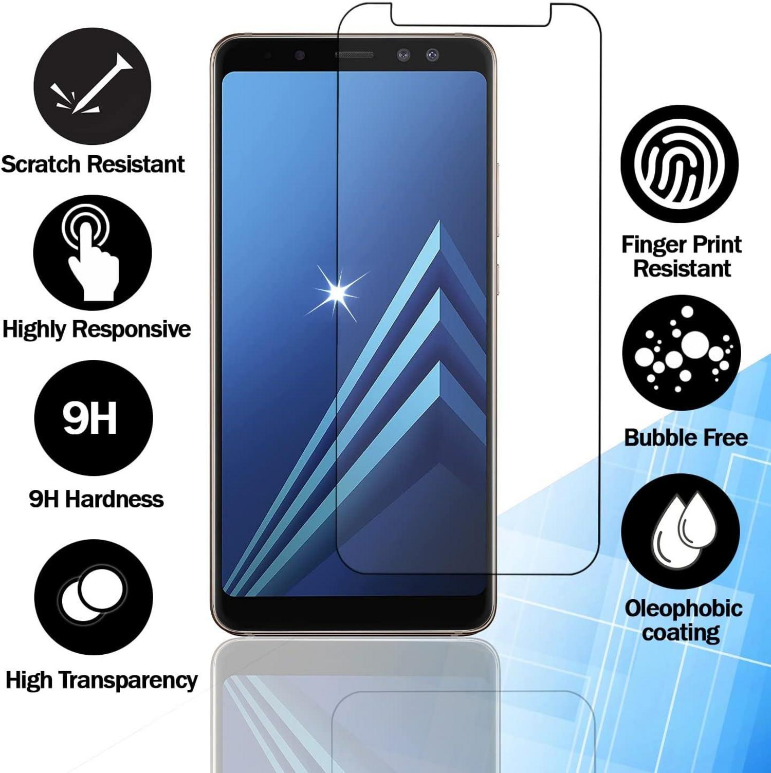 Panzer Glas Schutz für Samsung Galaxy A6 - 3 Stück, 0,33