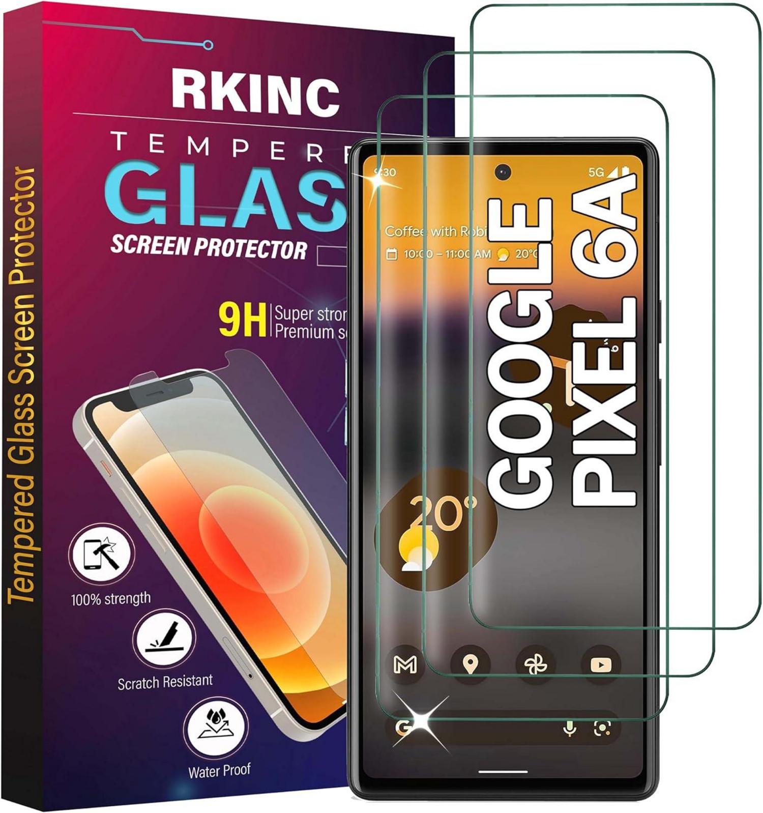 Panzerglas Displayschutzfolie für Google Pixel 6A 3 Stück