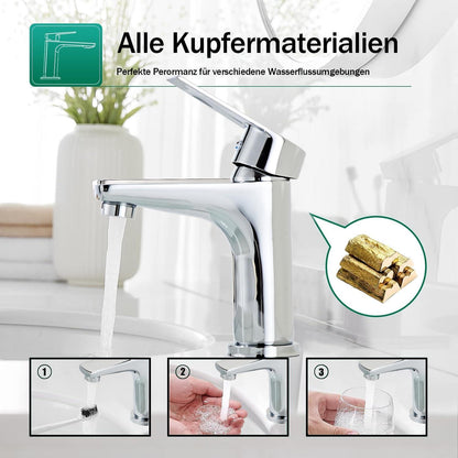 Moderne Sumeber Einhebel-Wasserhahn Bad - Chrom Waschtischarmatur