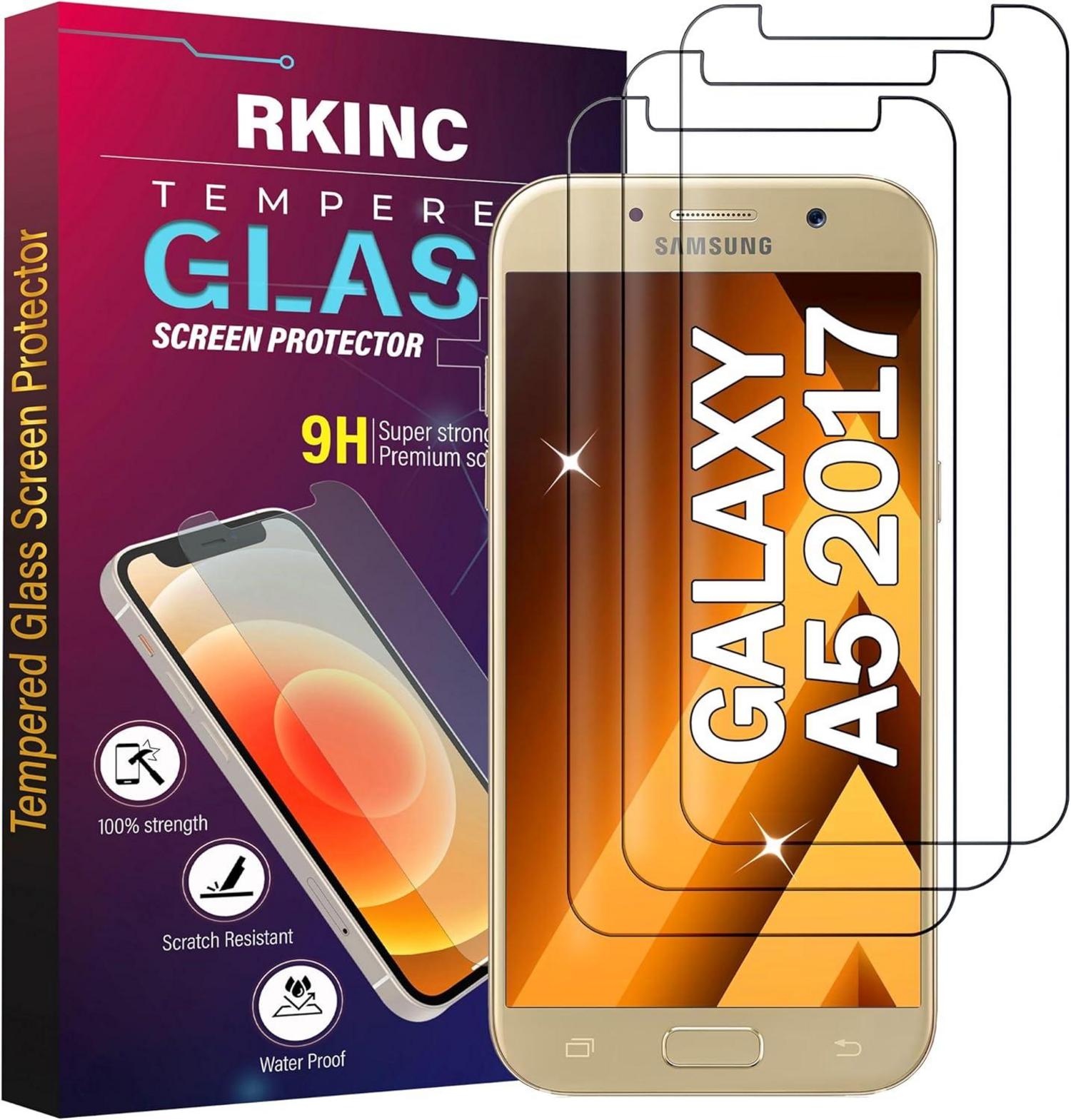 Panzerglas Displayschutzfolie Samsung Galaxy A5 2017 3er-Pack