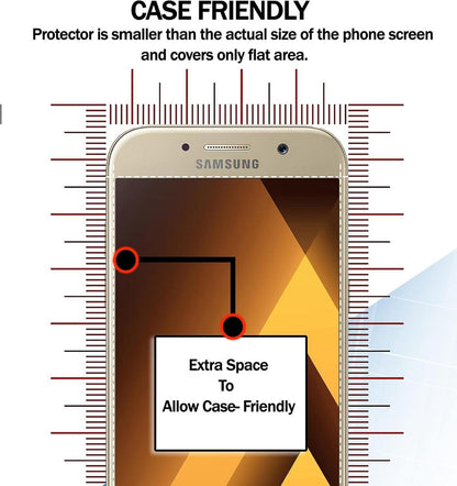 Panzerglas Displayschutzfolie Samsung Galaxy A5 2017 3er-Pack