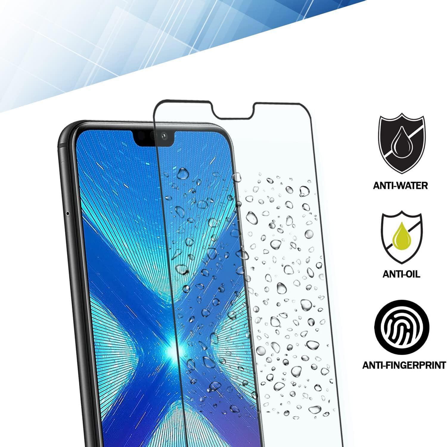 Panzerglas Schutzglas Honor 8X Displayschutz 3er Set 0,33mm Splitterfrei
