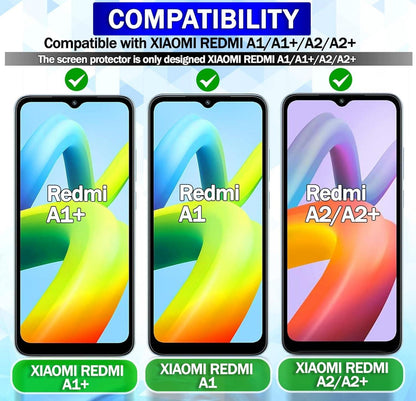 Panzer Glas Displayschutzfolie Xiaomi Redmi A1 A2+ 3er Pack