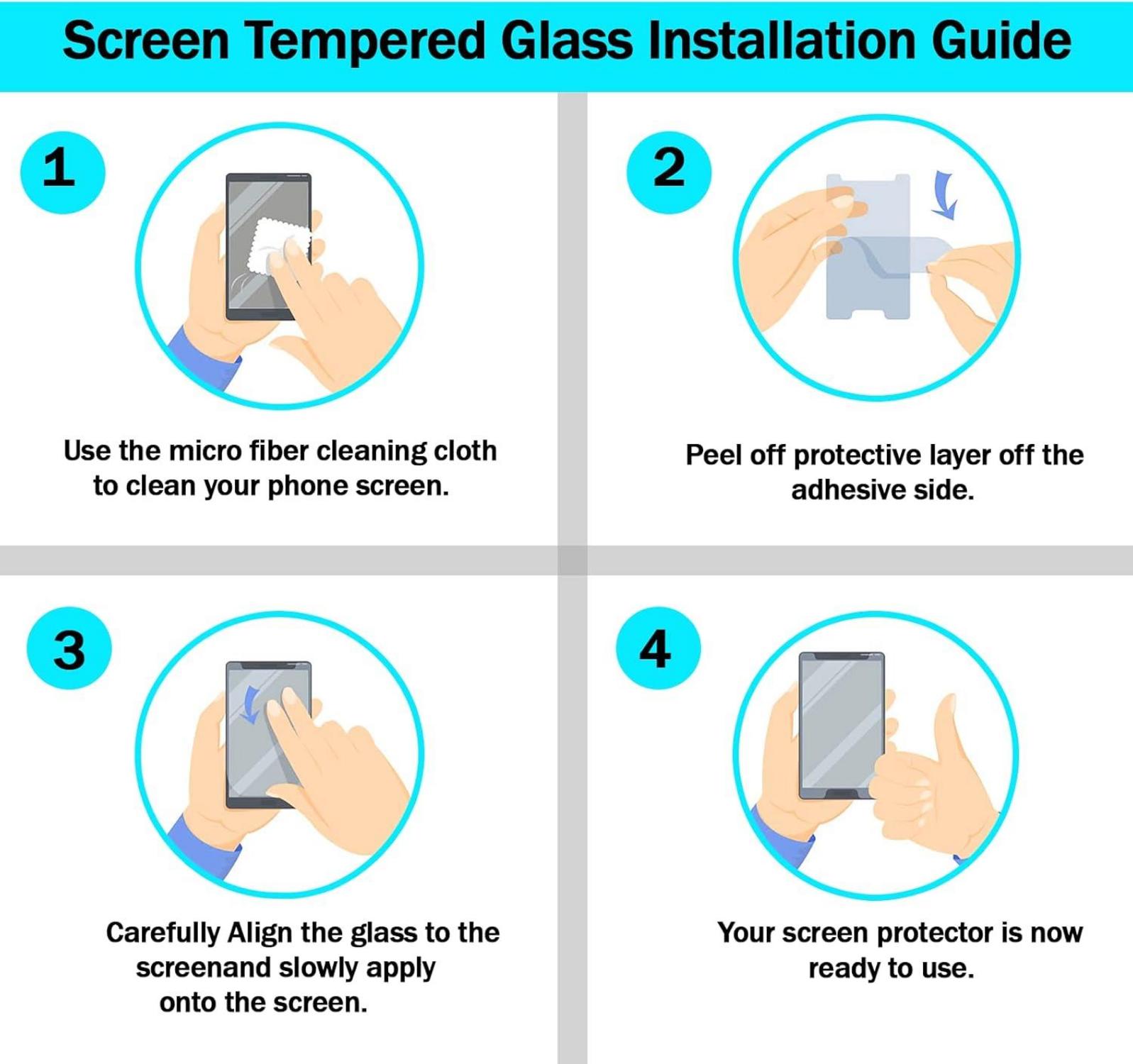 Panzerglas Displayschutz Xiaomi Redmi Note 8 Pro Redmi 9 3er Set