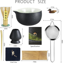 Artcome Bluestone Glaze Matcha Tee Set mit Bambus Zubehör