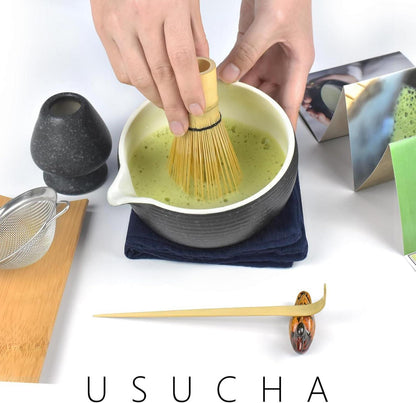 Bluestone Glaze Matcha-Kit für japanische Teezeremonie, 10-teilig