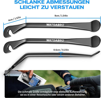 Reifenheber Fahrrad Metall 3 Stück Reifenwechsel Werkzeug schwarz
