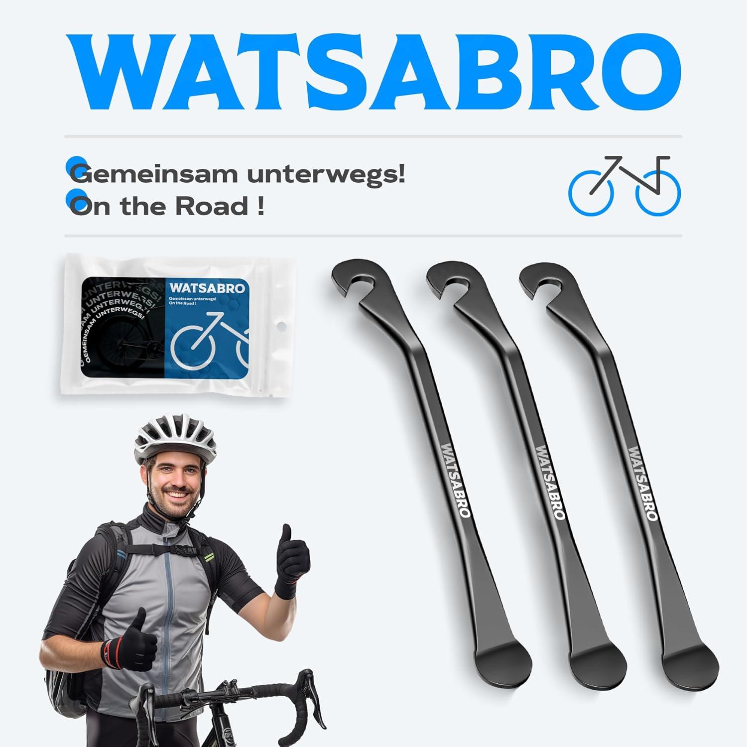 Fahrrad Reifenheber Metall 3 Stück - Reifenwechsel Werkzeug - Schwarz