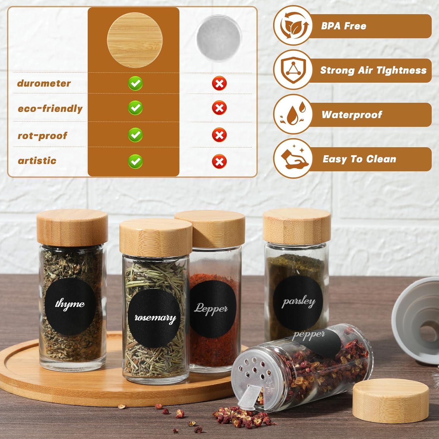 Moreau Gewürzgläser 12er Set Rund 100 ML mit Streueinsatz