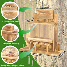 Eichhörnchen Futterhaus Kiefernholz mit Maiskolbenhalter in
