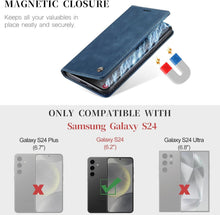 Samsung Galaxy S24 5G Handyhülle Premium Leder Klapphülle