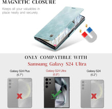 KZB Samsung Galaxy S24 Ultra 5G Hülle Leder Flip Case Magnet