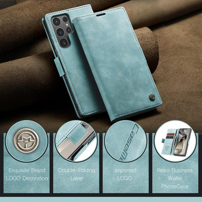Samsung Galaxy S24 Ultra 5G Hülle Leder Klappbar Tasche Magnet Standfunktion