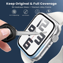 Displayschutzfolie Apple Watch 40 mm Serie 9 8 7 Titan + 9H