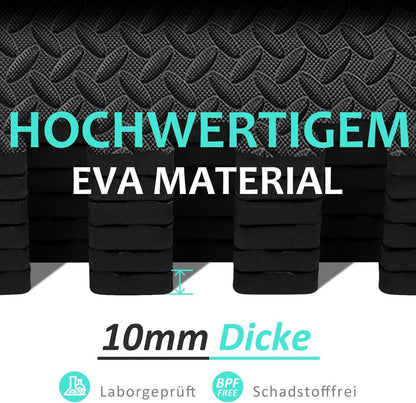 Bodenschutzmatte Fitness Set 12er Puzzlematten 61x61cm EVA