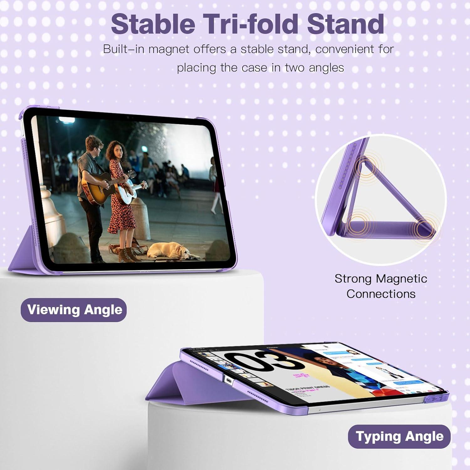 Schlanke TiMOVO iPad 10. Generation 10,9 Zoll 2022 Smart Case Hülle - Lila