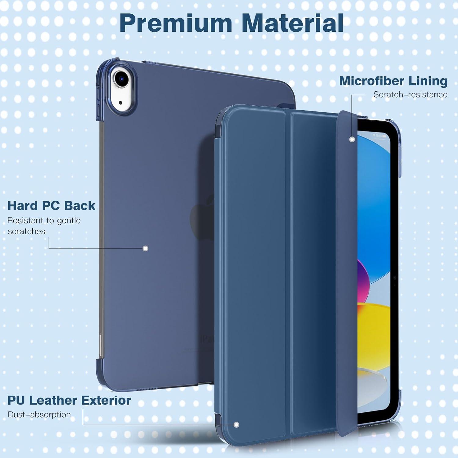 iPad 10.9 Zoll 2022 Hülle Smart Case Cover Meerblau Schutzhülle