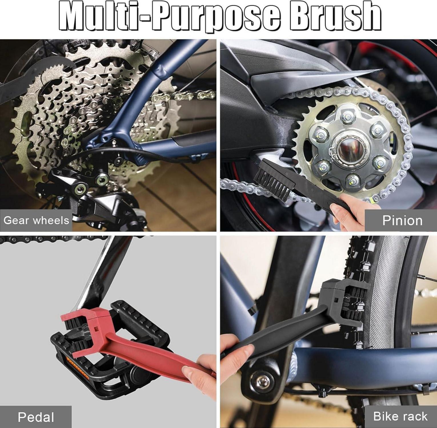 Fahrrad Kettenreinigungsbürste 6-teiliges Set Motorrad Mountainbike