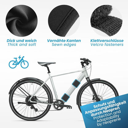 Ebike Rahmenschutz Set | 2er Pack Transport Schutz für Fahrradträger Carbonschutz