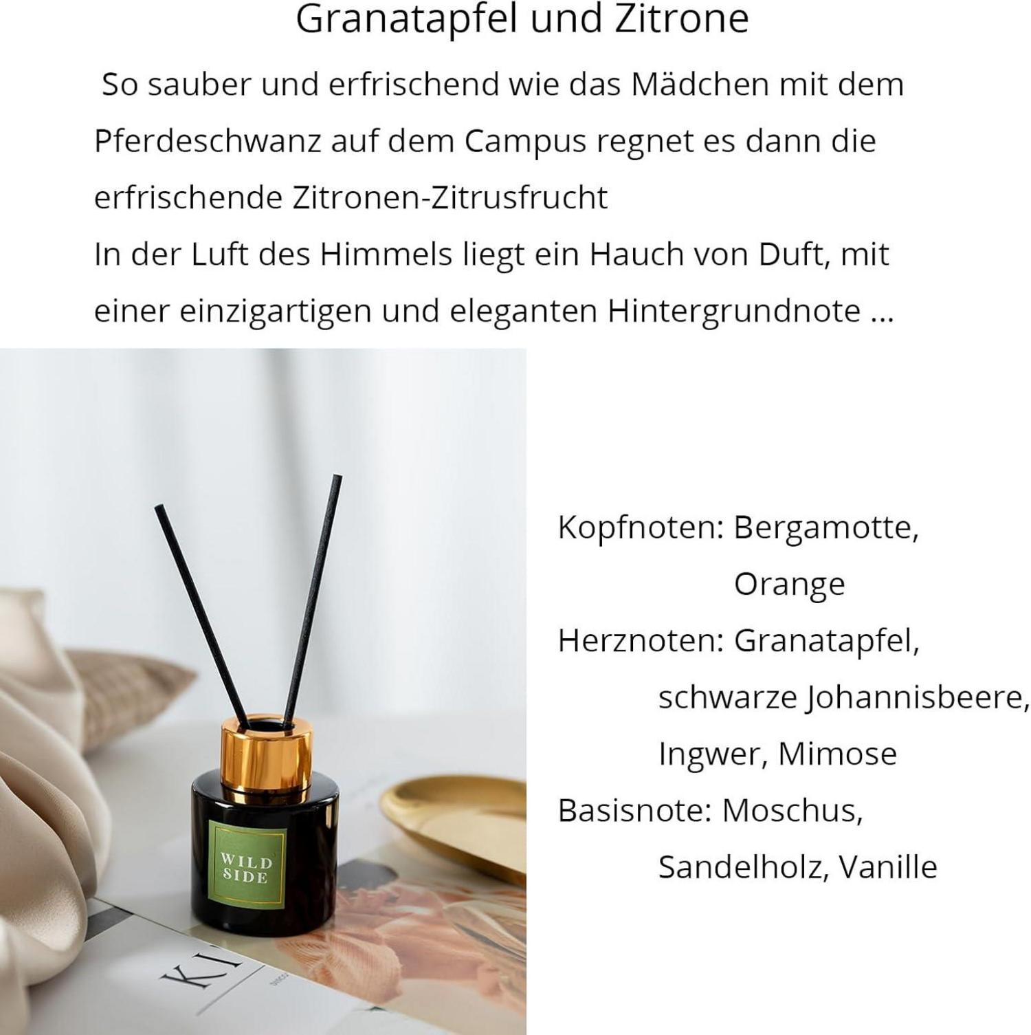 Duftkerzen Geschenkset Aromatherapie Granatapfel Zitrone 50g x2