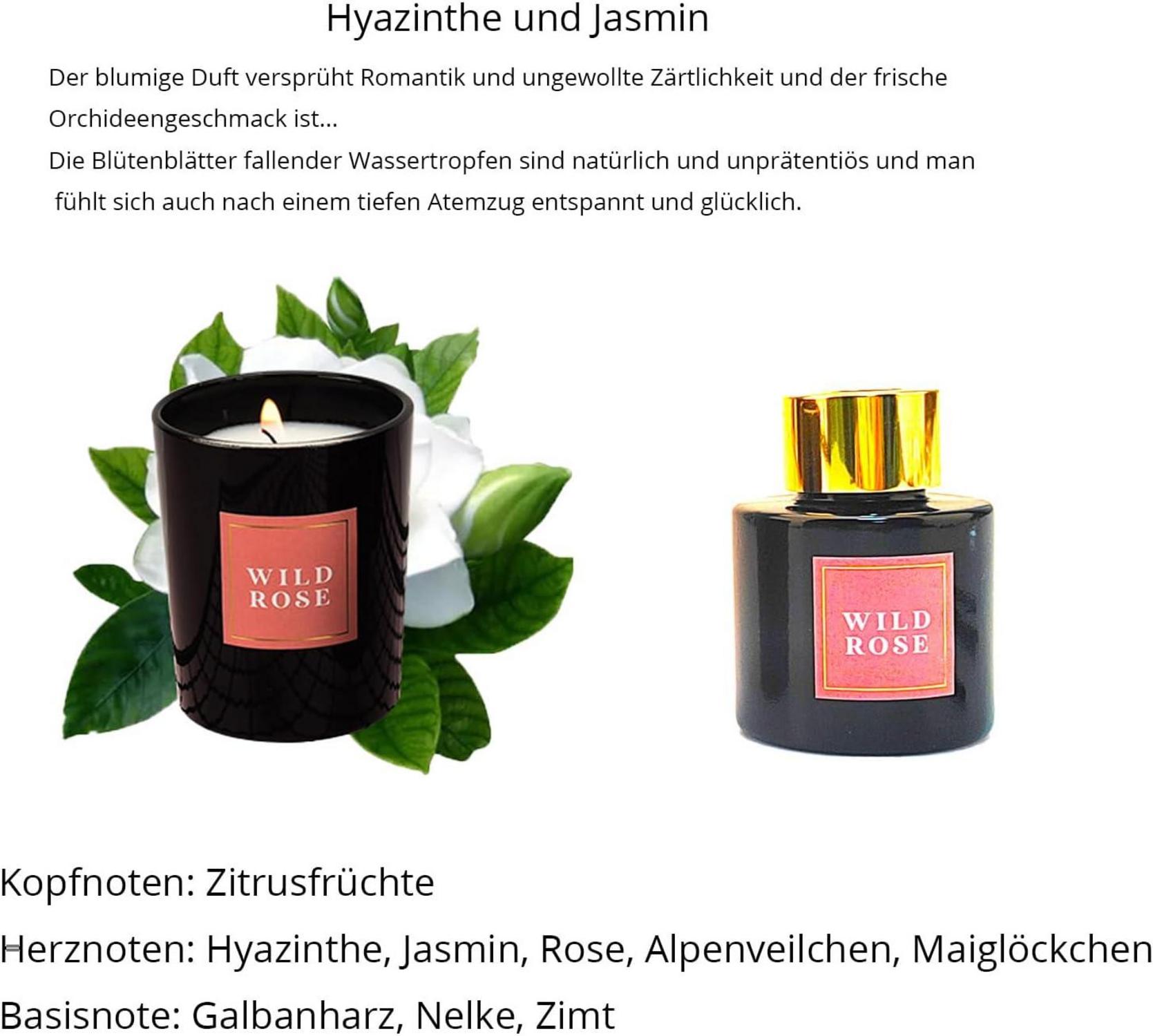 Duftkerzen Geschenkset Hyazinthe Jasmin Aromatherapie Sojawachs