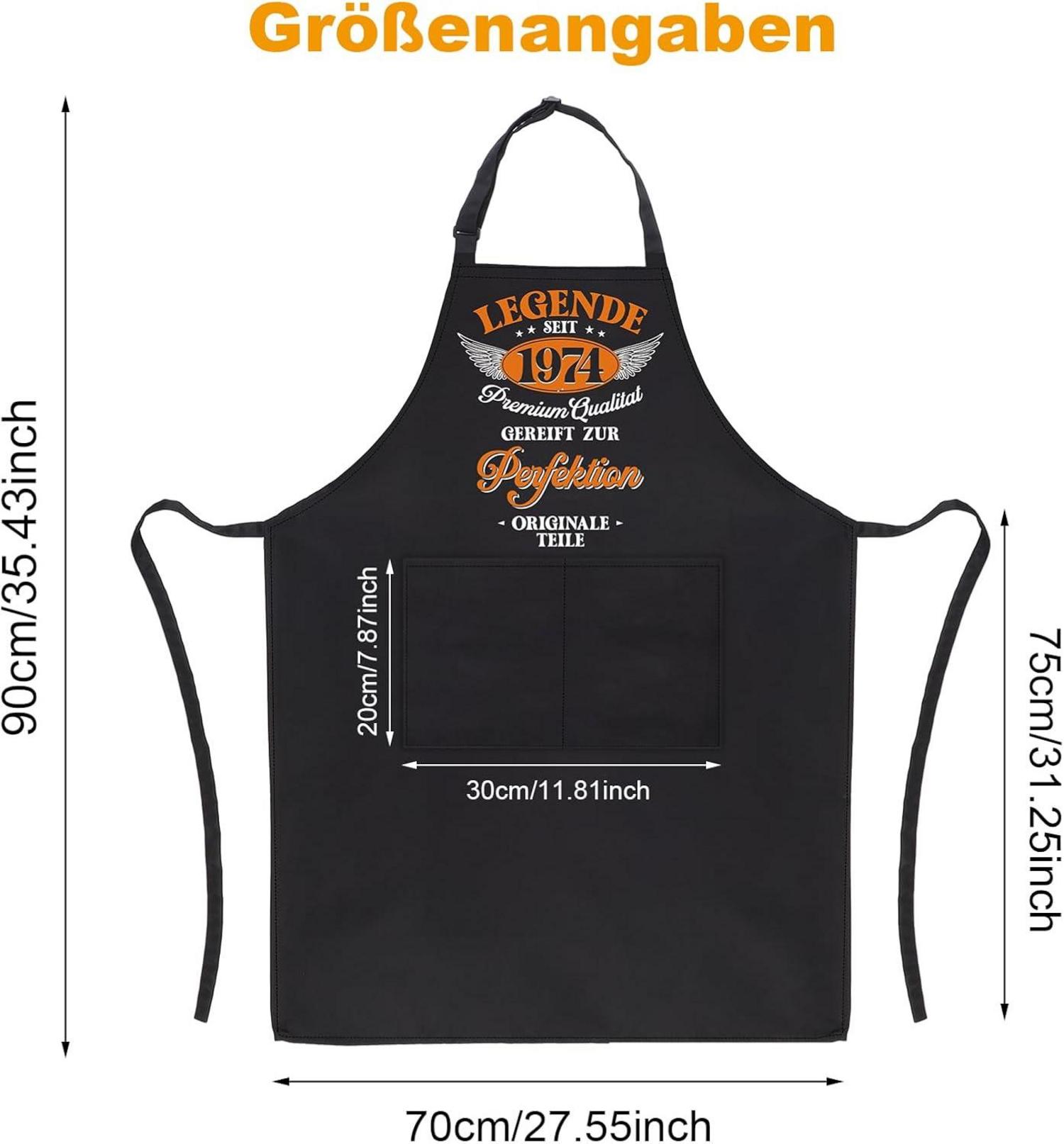 Grillschürze Mann Lustig 50. Geburtstag Geschenk Männer wasserdicht